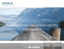 Tablet Screenshot of dfge.de